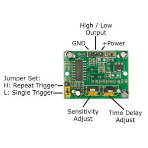 Senzor PIR 12V-24V DC Arduino Senzor PIR 12V-24V DC Arduino