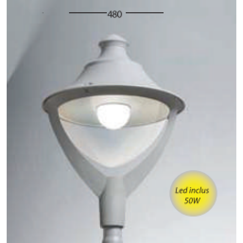 Corp de iluminat Beppe gri 50W Corp de iluminat Beppe gri 50W