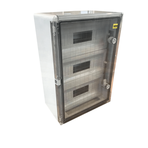 Panou Electric cu usa transparenta din Policarbonat 35x50x19 12x3 sigurante