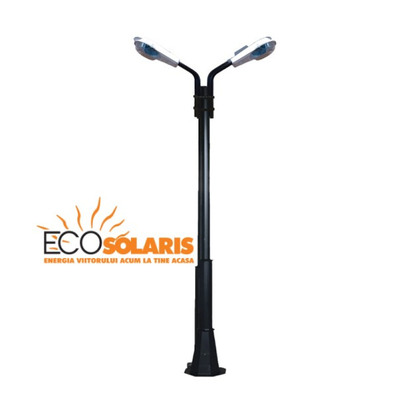 Stalp de iluminat cu brat 50W 3m 2L/C Stalp de iluminat cu brat 50W 3m 2L/C