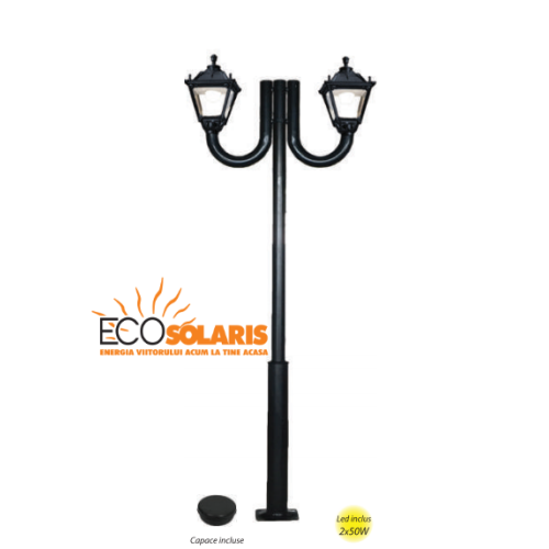 Stalp de iluminat Tobia 2x50W 3 m