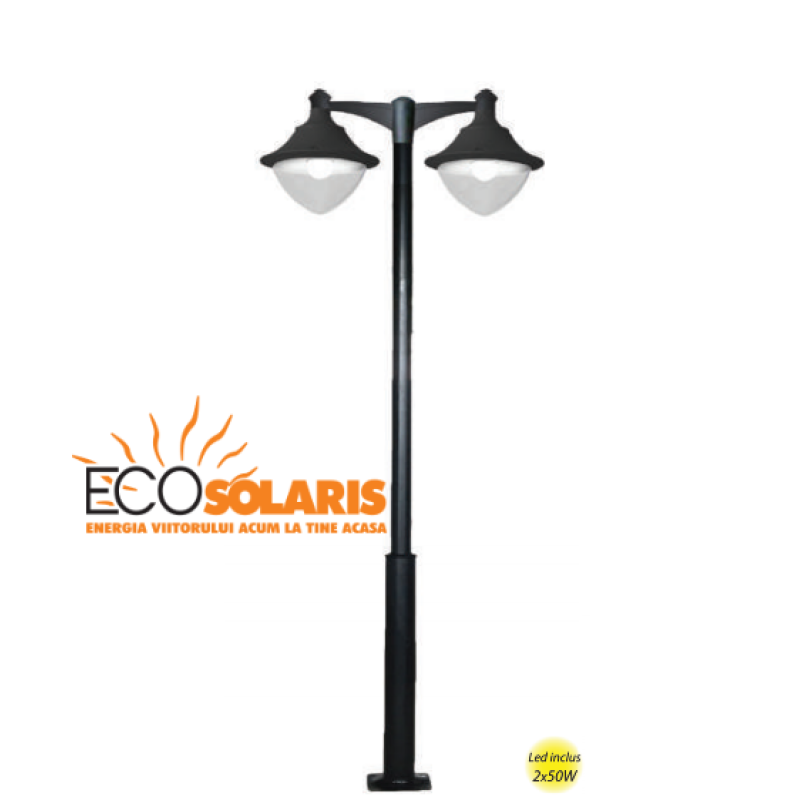 Stalp de iluminat Vivi 2x50W 3 m Stalp de iluminat Vivi 2x50W 3 m