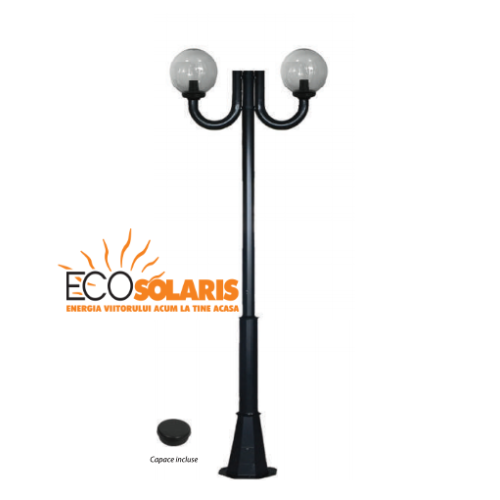 Stalp de iluminat decorativ 2J/Glob 300 4 m