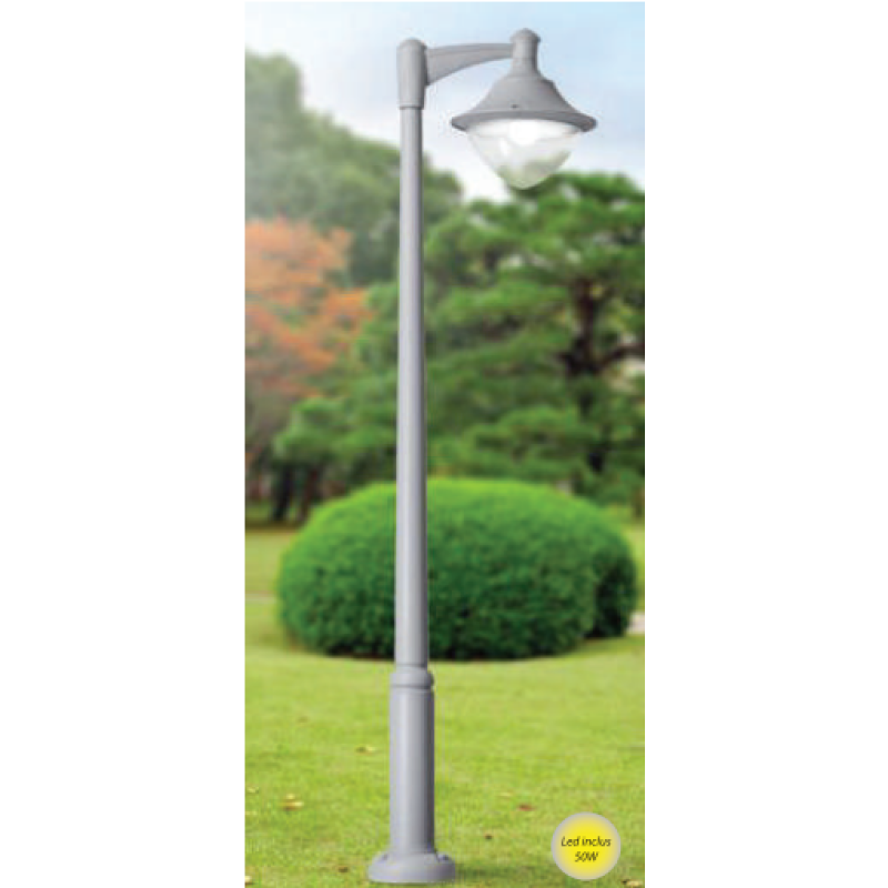 Stalp de iluminat Vivi gri 50W 4 m Stalp de iluminat Vivi gri 50W 4 m