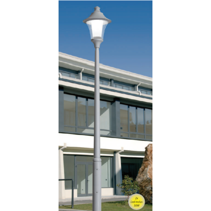 Stalp de iluminat Remo gri 50W 4 m Stalp de iluminat Remo gri 50W 4 m