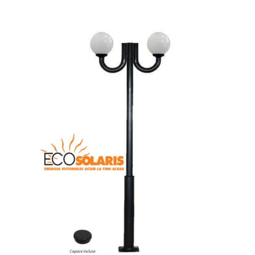 Stalp de iluminat 2J/ Glob 3 m