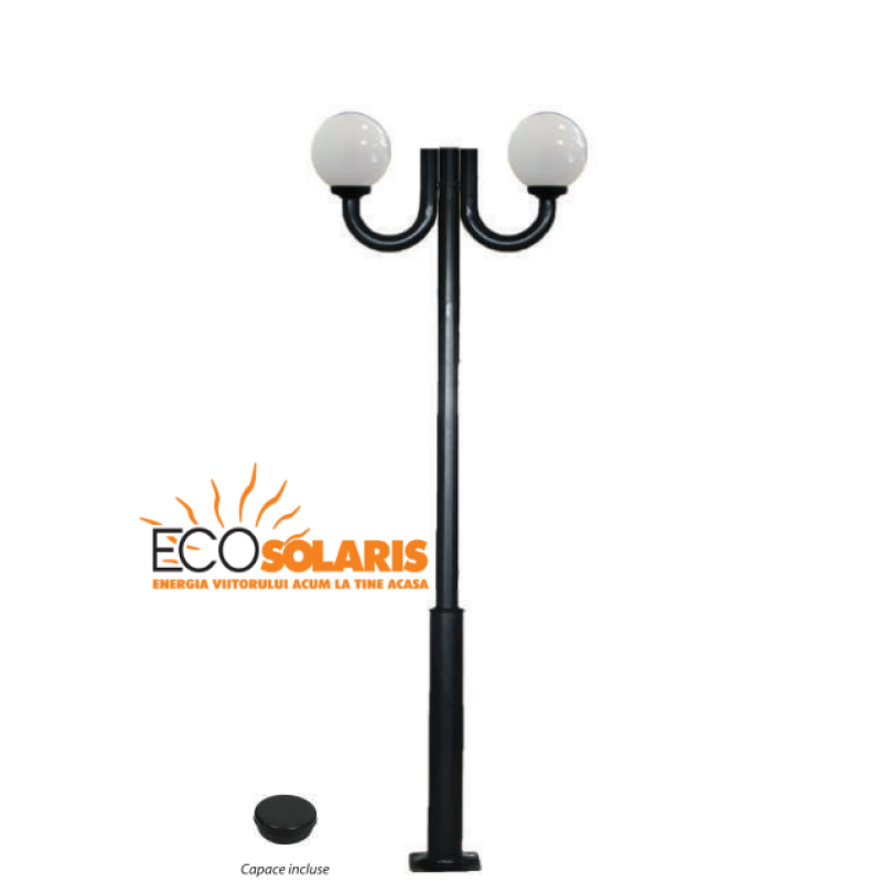 Stalp de iluminat 2J/ Glob 3 m Stalp de iluminat 2J/ Glob 3 m