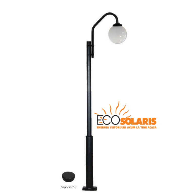 Stalp de iluminat 1N/Glob 4 m Stalp de iluminat 1N/Glob 4 m