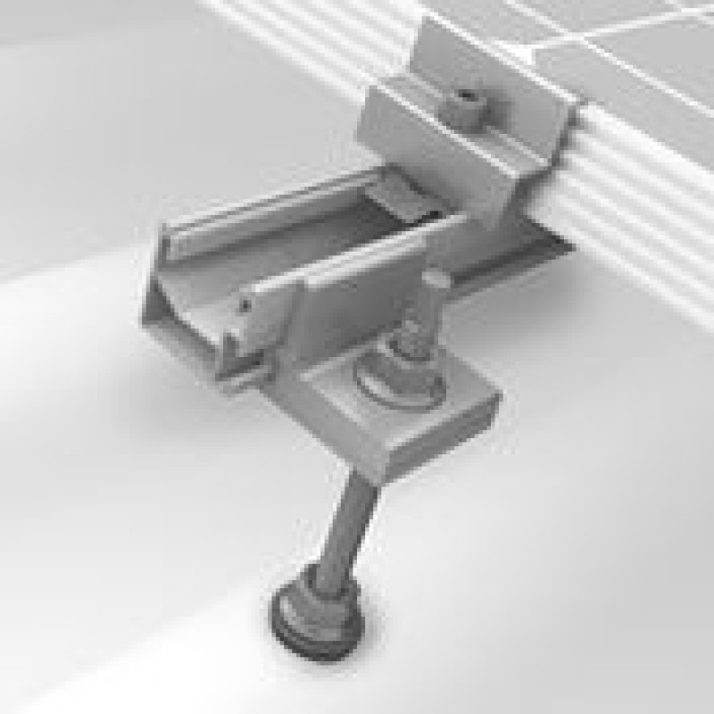 Sistem fixare panouri fotovoltaice k2 acoperis inclinat cu ancore lemn Sistem fixare panouri fotovoltaice k2 acoperis inclinat cu ancore lemn