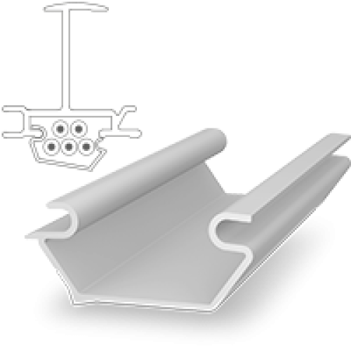 Canal Cablu K2 cablu fotovoltaice K2 InsertionRail CableClip