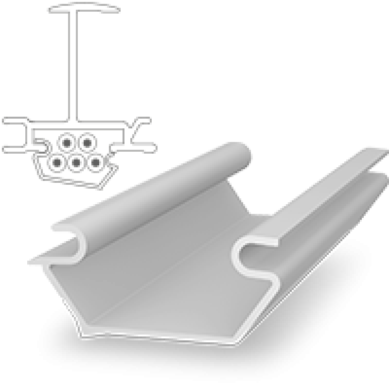 Canal Cablu K2 cablu fotovoltaice K2 InsertionRail CableClip Canal Cablu K2 cablu fotovoltaice K2 InsertionRail CableClip