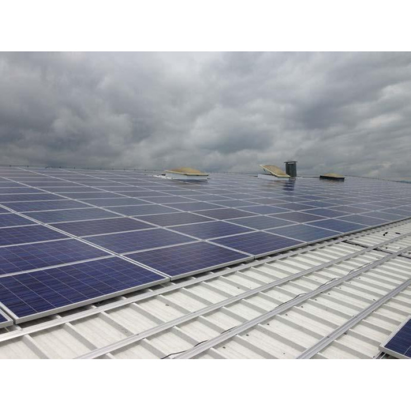 Sistem fixare panouri fotovoltaice k2 acoperis hala industriala Sistem fixare panouri fotovoltaice k2 acoperis hala industriala