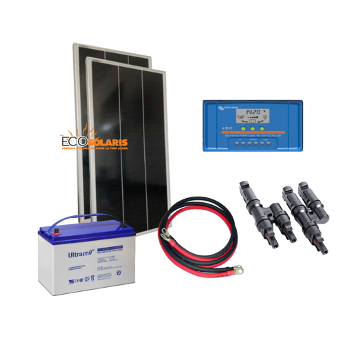 Kit solar fotovoltaic 120W/12V - 600Wh/zi