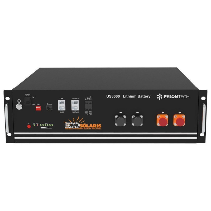 Pylontech US3000C 3.5 kWh Litiu 48V Pylontech US3000C 3.5 kWh Litiu 48V