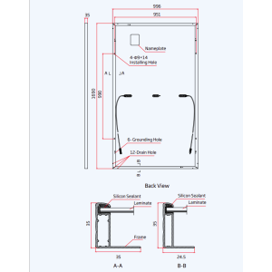 Panou Fotovoltaic Trina 330W HoneyBlack TSM-DD06M Monocristalin Panou Fotovoltaic Trina 330W HoneyBlack TSM-DD06M Monocristalin