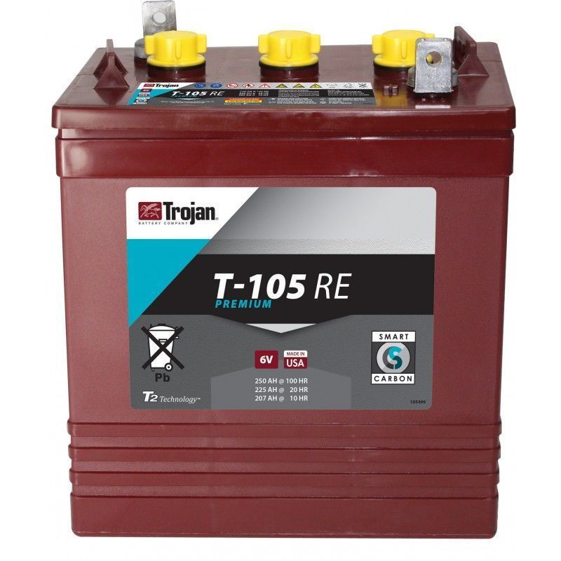 Baterie Trojan deep cycle 6V T-105 RE Baterie Trojan deep cycle 6V T-105 RE
