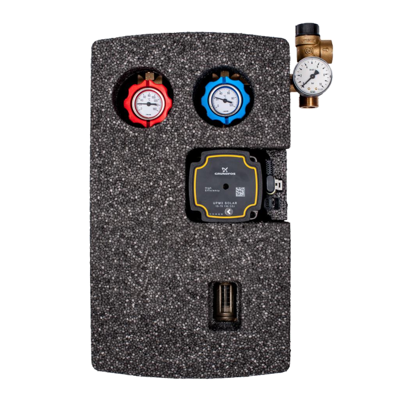 Grup de pompare dublu Instalatii solare 2-12 l/min Grup de pompare dublu Instalatii solare 2-12 l/min