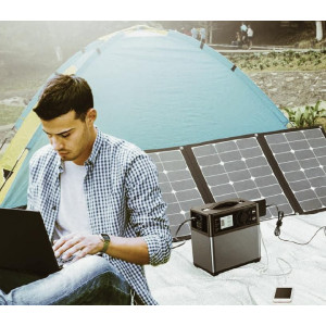 Baterie Solara Portabila 300W Lithium-Ion 230V Oriunde Baterie Solara Portabila 300W Lithium-Ion 230V Oriunde