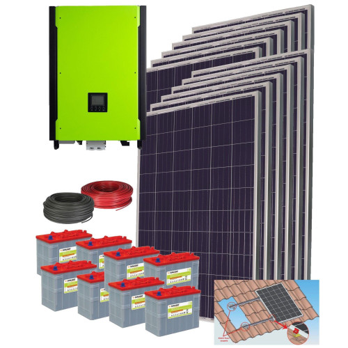 Sistem Hibrid Trifazat 48V SunLight  SLT 3000Wp Benq fotovoltaic 15Kw-zi