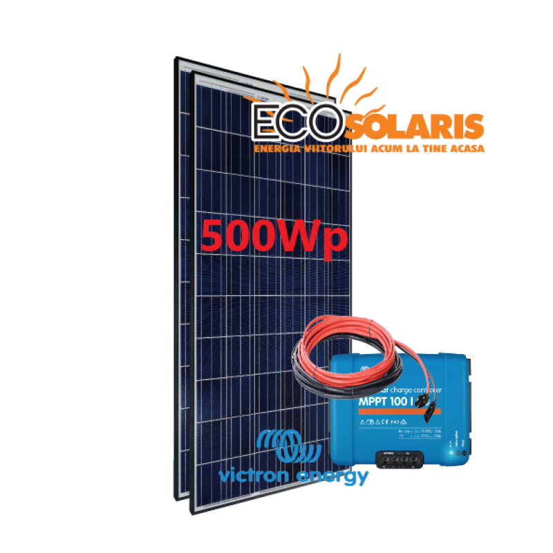Set Panou fotovoltaic 24V 500W Policristalin - Controler solar MPPT Victron SmartSolar 100/20 Set Panou fotovoltaic 24V 500W Policristalin - Controler solar MPPT Victron SmartSolar 100/20