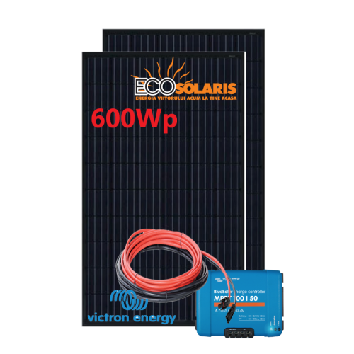 Kit solar fotovoltaic 600W/12V 3000Wh/zi
