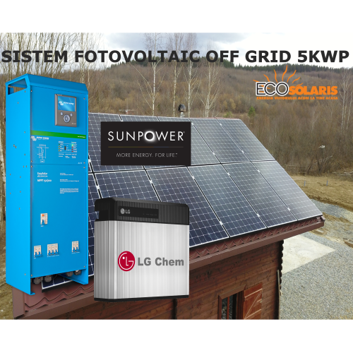 Sistem Fotovoltaic Off Grid 5kWp SunPower MaxEon 3