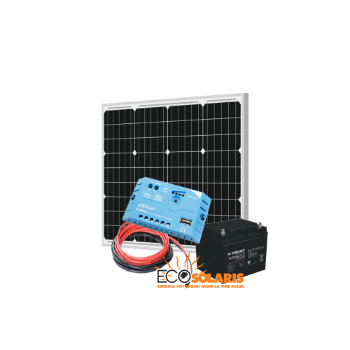 Set Panou Fotovoltaic 50W monocristalin