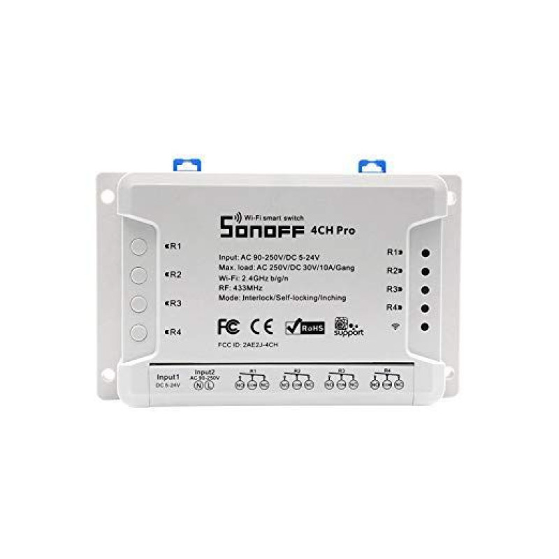 Sonoff 4CH - PRO R2 Intrerupator wireless cu 4 canale Sonoff 4CH - PRO R2 Intrerupator wireless cu 4 canale