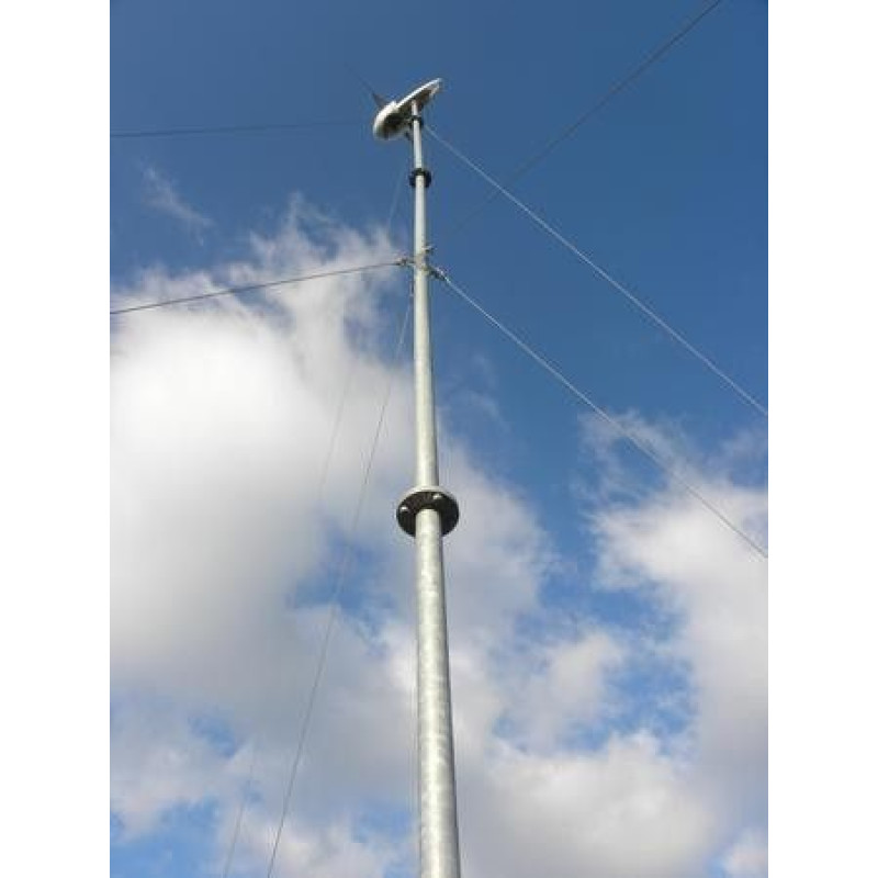 Stalp turbina eoliana zincat cu flansa - tronson 6 m Stalp turbina eoliana zincat cu flansa - tronson 6 m