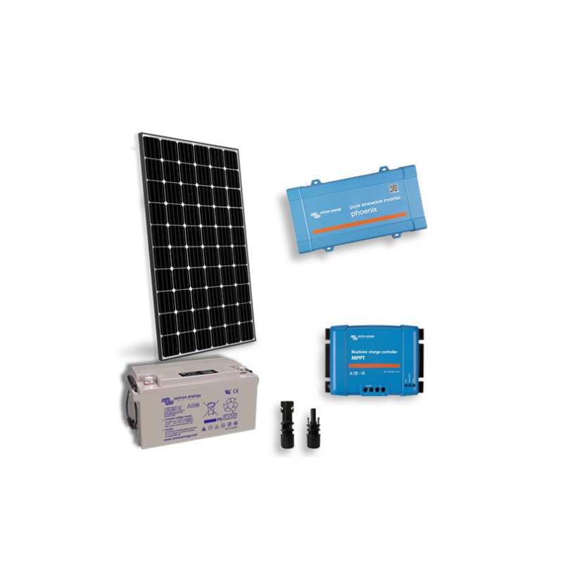 Kit solar fotovoltaic Victron Energy 600Wp / 3000Wh zi Monocristalin Kit solar fotovoltaic Victron Energy 600Wp / 3000Wh zi Monocristalin