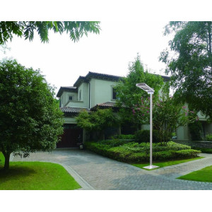 Stalp de iluminat cu Lampa echipata panou solar Stalp de iluminat cu Lampa echipata panou solar