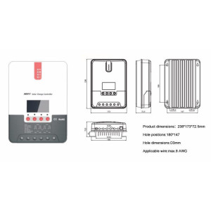 Controler solar mppt ML2430 30A 12V-24V Controler solar mppt ML2430 30A 12V-24V
