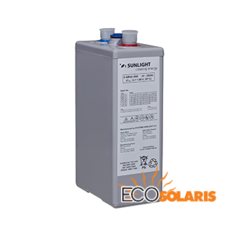 Baterie Solara Sunlight Res OPzV 2V 1245 Ah Baterie Solara Sunlight Res OPzV 2V 1245 Ah