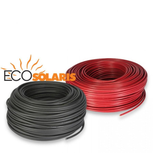 Cablu solar 6mm 50 ml 25ml rosu - 25ml negru
