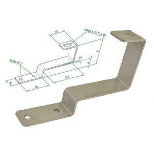 Etrier din otel fix. fotovoltaice - H.30mm