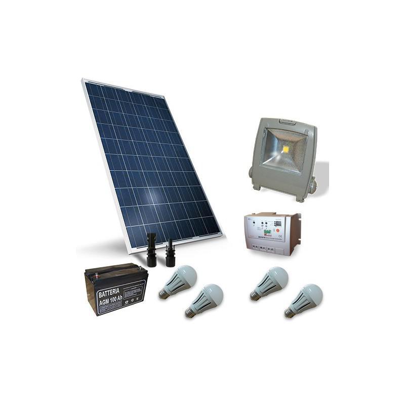 KIT SOLAR FOTOVOLTAIC PENTRU ILUMINAT 12V 260W / 1560W zi KIT SOLAR FOTOVOLTAIC PENTRU ILUMINAT 12V 260W / 1560W zi