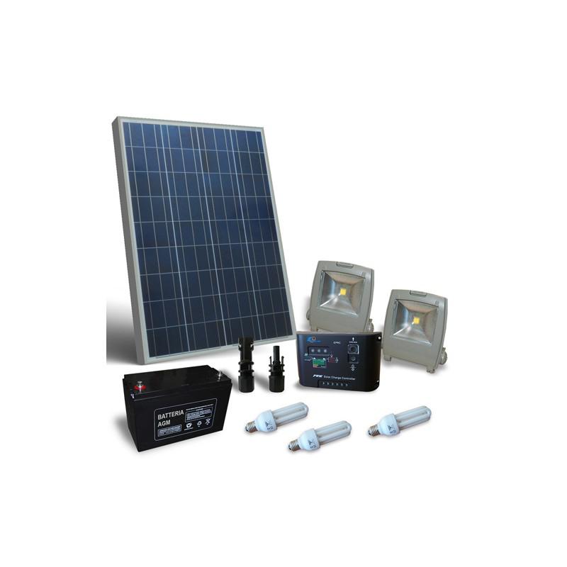 KIT SOLAR FOTOVOLTAIC PENTRU ILUMINAT INTERIOR 12V 100W KIT SOLAR FOTOVOLTAIC PENTRU ILUMINAT INTERIOR 12V 100W