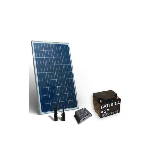 KIT SOLAR PRO 80W 12V PANOU SOLAR CONTROLER 4A-PWM BATERIE 40A 12V