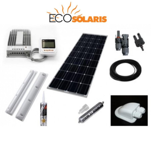 Kit complet fotovoltaic rulota 200W mono (1200W/zi)