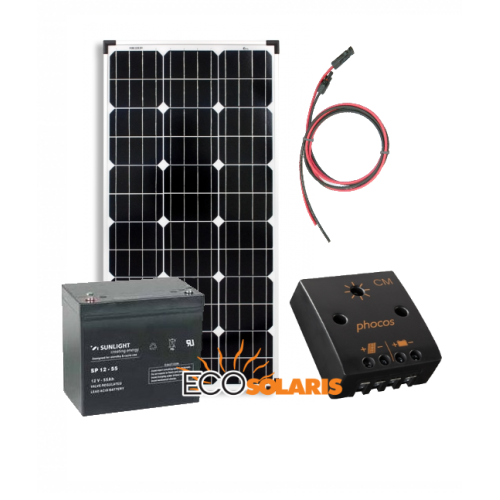 Kit solar fotovoltaic Off-Grid 160W/12V 960Wh/zi