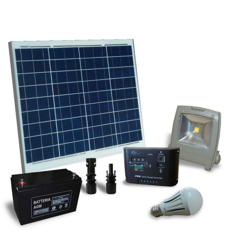 Kit solar fotovoltaic pentru iluminat interior ECONOMIC 12V 50W Kit solar fotovoltaic pentru iluminat interior ECONOMIC 12V 50W
