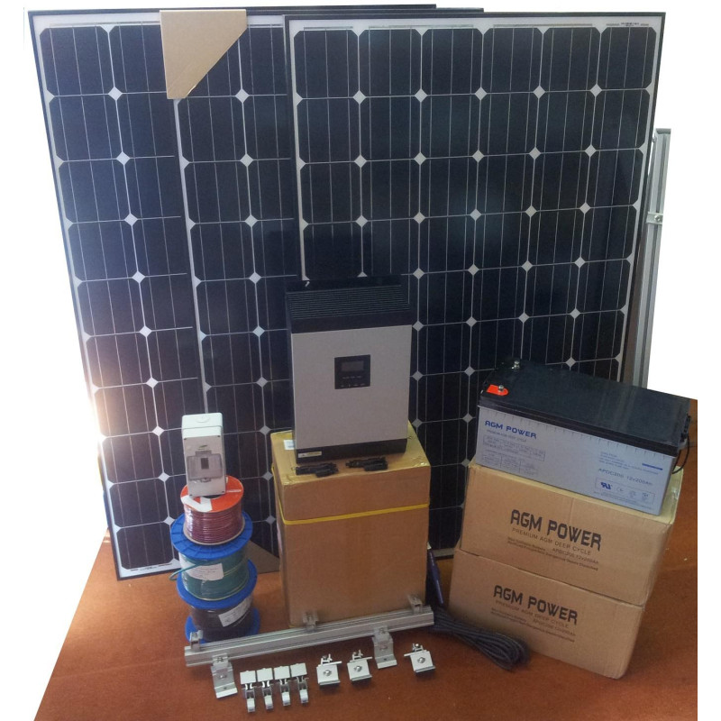 Sistem fotovoltaic off grid 12V 1440W / zi Sistem fotovoltaic off grid 12V 1440W / zi