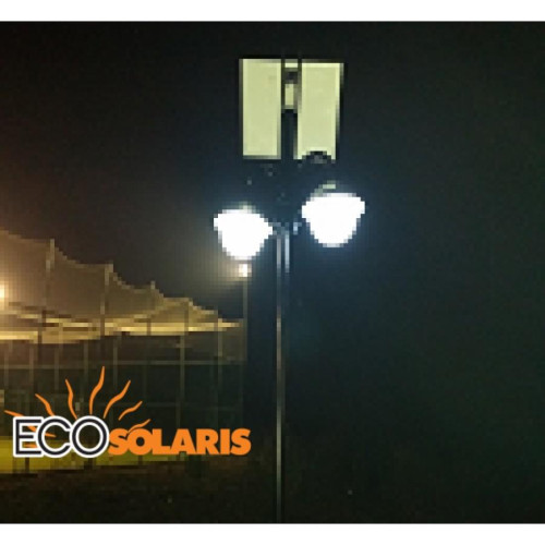 Stalp de iluminat solar 2x5W