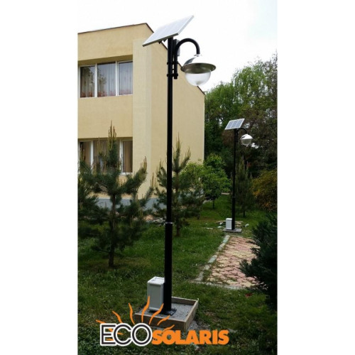 Stalp solar 3.5m /15W cu celule fotovoltaice