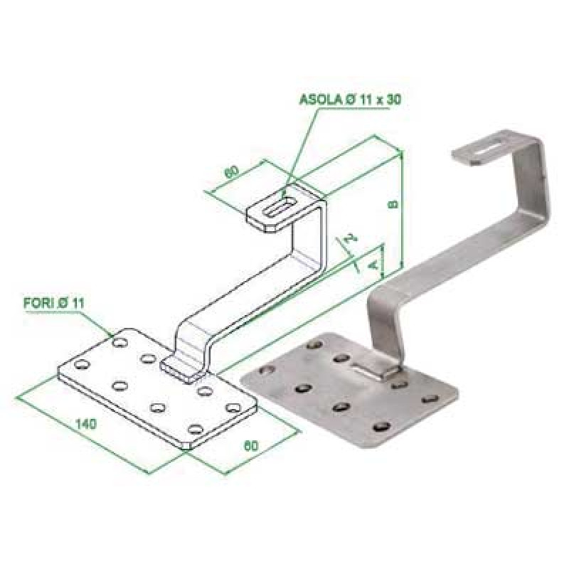 etrier fix - lemn de ancorare pt tigla etrier fix - lemn de ancorare pt tigla