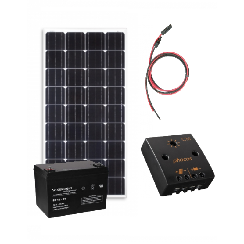 Kit solar fotovoltaic Off-Grid 260W/12V 1300W/zi Kit solar fotovoltaic Off-Grid 260W/12V 1300W/zi