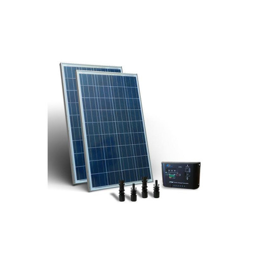 KIT SOLAR  BASE 160W PANOU FOTOVOLTAIC CONTROLER 12V 10A - PWM