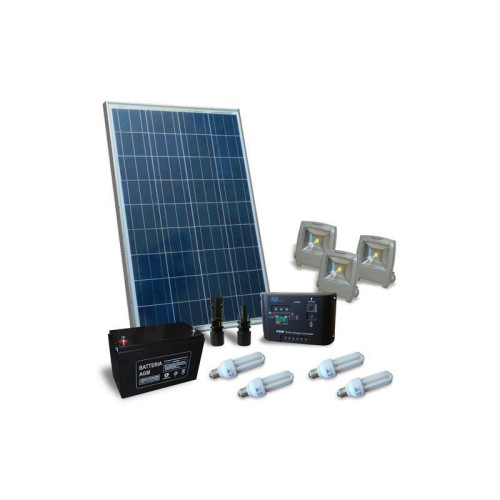 KIT SOLAR FOTOVOLTAIC PENTRU ILUMINAT INTERIOR 12V 130W