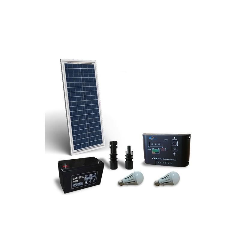 Kit solar fotovoltaic pentru iluminat interior LED 12V 30W Kit solar fotovoltaic pentru iluminat interior LED 12V 30W